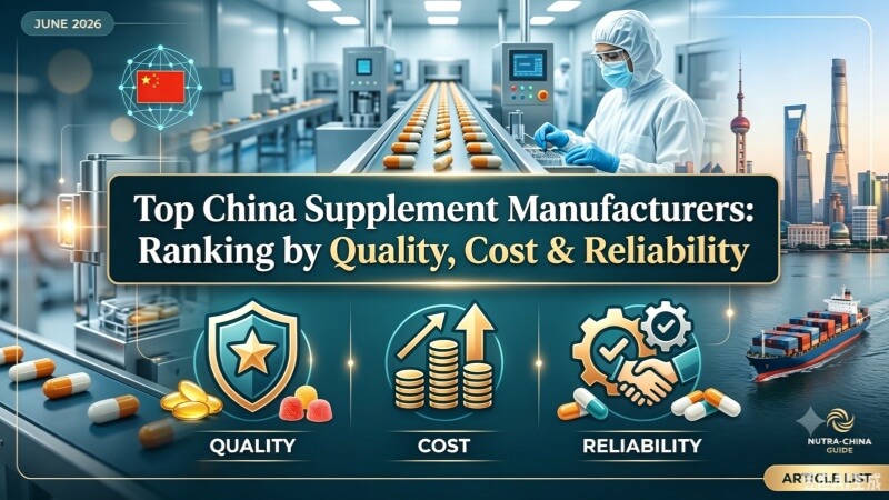 Top China Supplement Manufacturers 2026: Ranking by Quality, Cost & Reliability